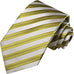 Chartreuse Striped Silk Necktie Set-LBWH1221