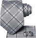 Grey Silver and Black Necktie Set-LBWH696