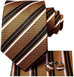 Copper Black White Necktie Set-LBWH708