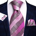 Pink Silk Necktie Set-LBWH730