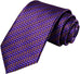 New Purple and Gold Necktie Set-LBWH837