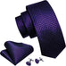 Blue and Purple Necktie Set-LBWY1005