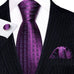 Purple Silk Necktie Set-LBWY1270