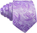 Light Purple Silk Necktie Set-LBWY786